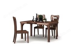 安徽实木圆餐桌椅子开泰家具定制家具