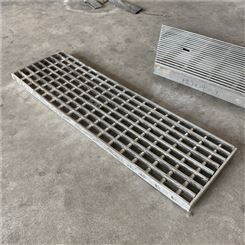 花纹板钢格栅板 排水沟盖板 污水地沟钢格栅板 下水道篦子 不锈钢钢格板